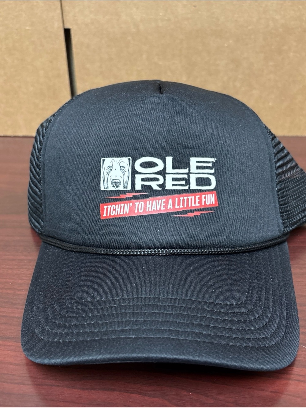 Blake Shelton Hat Snap-back Trucker Cap Black Mesh Ole Red Itchin To Have Fun
